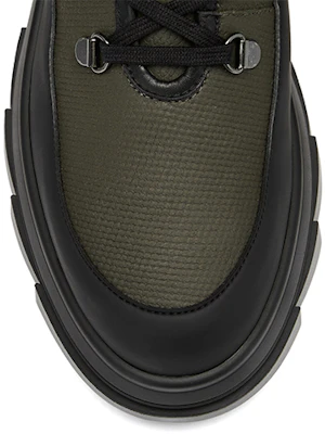 (W) Stuart Weitzman Noho Bootie 'Kanvas Hijau Militer' SW2501017-GRE Details for (W) Stuart Weitzman Noho Bootie 'Kanvas Hijau Militer' SW2501017-GRE