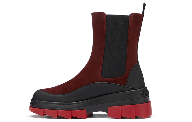 (W) Stuart Weitzman Noho Chelsea Bootie 'Rose Brown Suede'