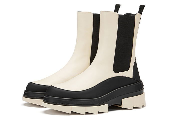 (W) Stuart Weitzman Noho Chelsea Bootie 'Vanilla Leather' 圖 3