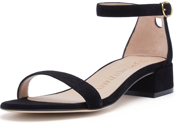 (W) Stuart Weitzman Nudistjune 'Sandal Hitam Tumit Rendah Tali Buku Lali' NUDISTJUNESQUARESUESUEDEBLACK Lookbook (W) Stuart Weitzman Nudistjune 'Sandal Hitam Tumit Rendah Tali Buku Lali' NUDISTJUNESQUARESUESUEDEBLACK