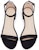 (W) Stuart Weitzman Nudistjune 'Sandal Hitam Tumit Rendah Tali Buku Lali' NUDISTJUNESQUARESUESUEDEBLACK
