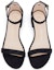 Details for (W) Stuart Weitzman Nudistjune 'Sandal Hitam Tumit Rendah Tali Buku Lali' NUDISTJUNESQUARESUESUEDEBLACK