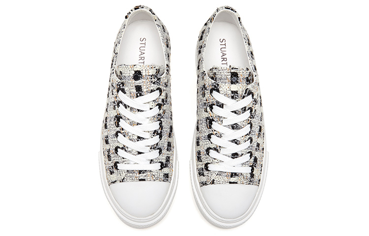 (W) Stuart Weitzman Ollie 'Black Fashion Low-Top' 圖 4