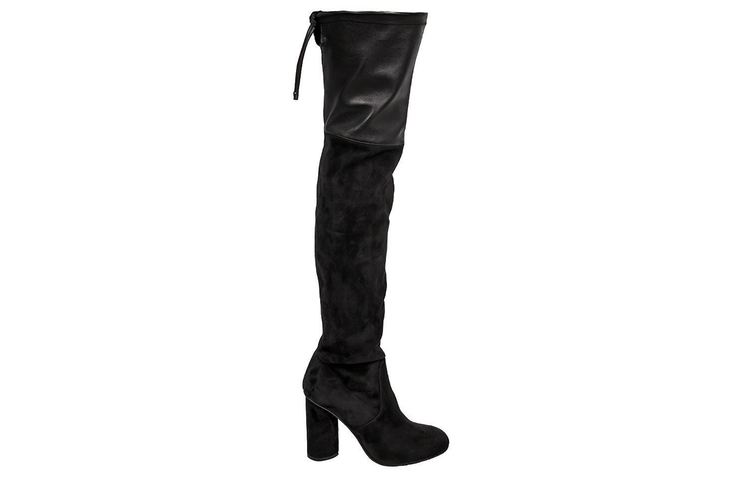 Order (W) Bottes Stuart Weitzman Jusqu''aux Cuisses ''Noir Suédine Mode''. HELENA30SUEDEFUSIONBLACK