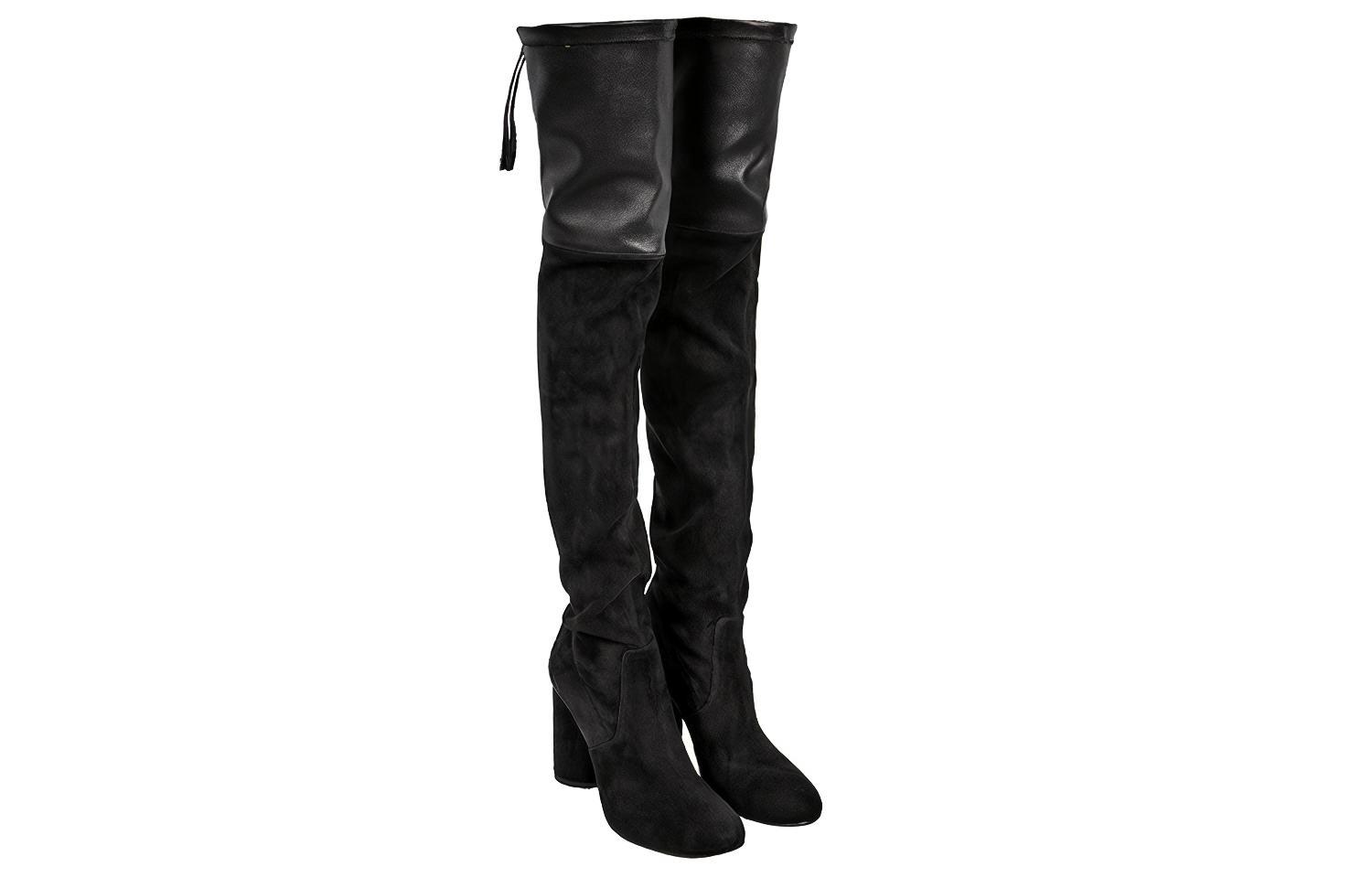 Purchase (W) Bottes Stuart Weitzman Jusqu''aux Cuisses ''Noir Suédine Mode''. HELENA30SUEDEFUSIONBLACK