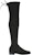 (W) But Stuart Weitzman 'Classic Black Suede' Panjang Lutut. LOWLANDSUEDESTRBLK