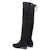 (W) But Stuart Weitzman 'Classic Black Suede' Panjang Lutut. LOWLANDSUEDESTRBLK