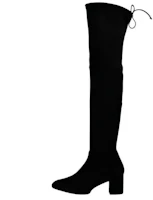 (Women) Stuart Weitzman Over-the-Knee Suede Boots for Women - Black TIELANDSOHO-BLK-350 (Women) Stuart Weitzman Over-the-Knee Suede Boots for Women - Black TIELANDSOHO-BLK-350