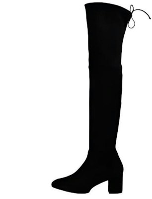 (W) Stuart Weitzman Sepatu Boots Wanita Suede Selutut - Hitam TIELANDSOHO-BLK-350 Buy (W) Stuart Weitzman Sepatu Boots Wanita Suede Selutut - Hitam TIELANDSOHO-BLK-350