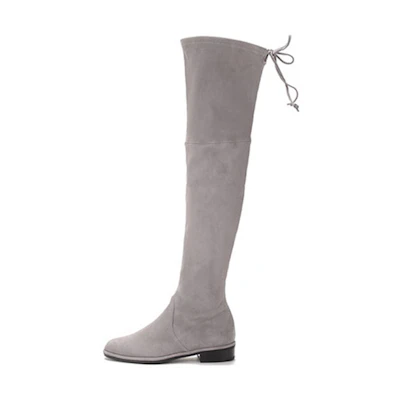 (W) Stuart Weitzman Over-the-Knee Boot 'Grey Suede'