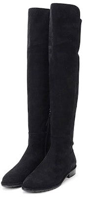 Stuart Weitzman/SW 織物絨面過膝靴 女款 黑色 Order Stuart Weitzman/SW 織物絨面過膝靴 女款 黑色