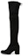 Buy (W) Stuart Weitzman But But Lutut 'Hujung Bulat Klasik Suede Hitam' TIELANDSUEDEBLACK