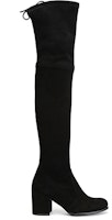 (W) Stuart Weitzman Boots 'Round Toe Suede Hitam' Over-The-Knee TIELANDSUEDEBLACK Order (W) Stuart Weitzman Boots 'Round Toe Suede Hitam' Over-The-Knee TIELANDSUEDEBLACK