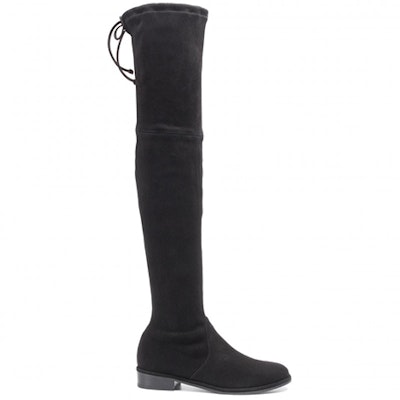 Stuart Weitzman/SW 經典絨面方跟 高筒靴 女款 黑色 Order Stuart Weitzman/SW 經典絨面方跟 高筒靴 女款 黑色