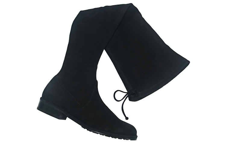 (W) Stuart Weitzman Over The Knee Boots 'Classic Black Velvet Square Heel' 圖 5