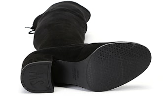 (W) Stuart Weitzman Boots 'Round Toe Suede Hitam' Over-The-Knee TIELANDSUEDEBLACK Details for (W) Stuart Weitzman Boots 'Round Toe Suede Hitam' Over-The-Knee TIELANDSUEDEBLACK