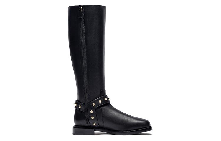 Order (W) Stuart Weitzman Pearl Moto Boot 'Kulit Hitam' SW2501008-BLK