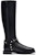 (W) But Stuart Weitzman Pearl Moto ‘Kulit Hitam’ SW2501008-BLK