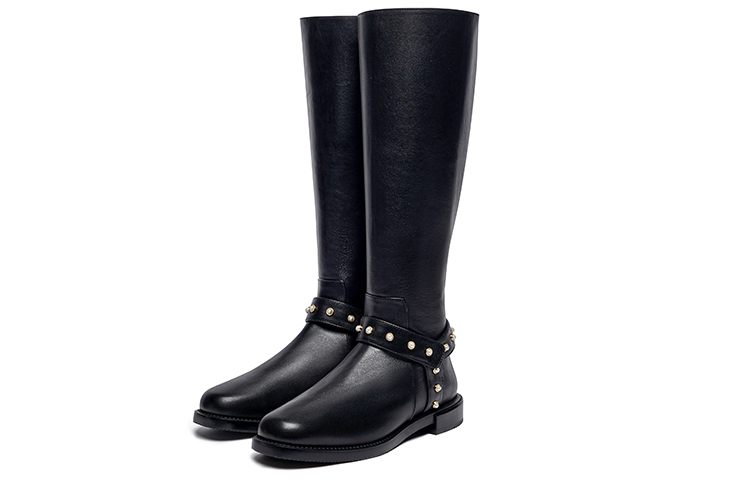 Purchase (W) Stuart Weitzman Pearl Moto Boot 'Kulit Hitam' SW2501008-BLK