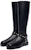 (W) But Stuart Weitzman Pearl Moto ‘Kulit Hitam’ SW2501008-BLK