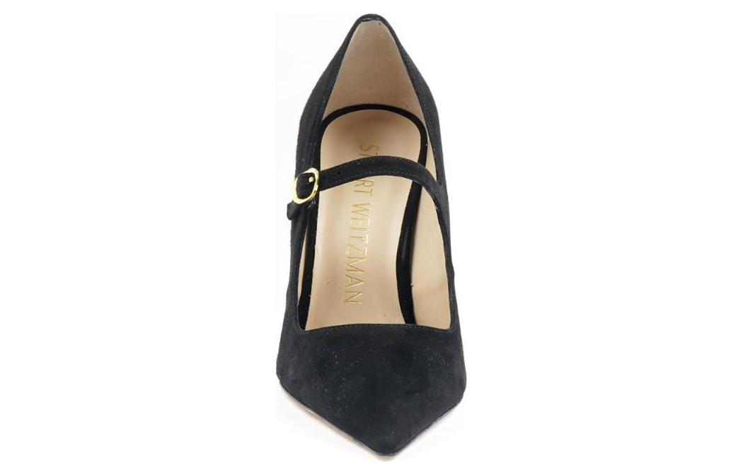 (W) Stuart Weitzman Pointed-Toe Stiletto Pump 'Black Velvet Buckle' 圖 2
