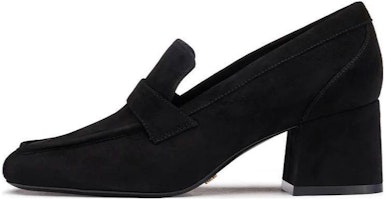 (Women) Stuart Weitzman Pointed Toe Comfort Block Heel 'Black Leather' SW3504026 (Women) Stuart Weitzman Pointed Toe Comfort Block Heel 'Black Leather' SW3504026