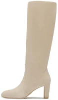 (Women) Stuart Weitzman Pointed Toe Mid-Heel Stretch Boot 'Beige' SW3601010-PNT (Women) Stuart Weitzman Pointed Toe Mid-Heel Stretch Boot 'Beige' SW3601010-PNT
