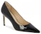 (W) Stuart Weitzman Kasut Tumit Tinggi Slip-On Hujung Runcing 'Kulit Hitam' STUART85PUMPSA776BLK