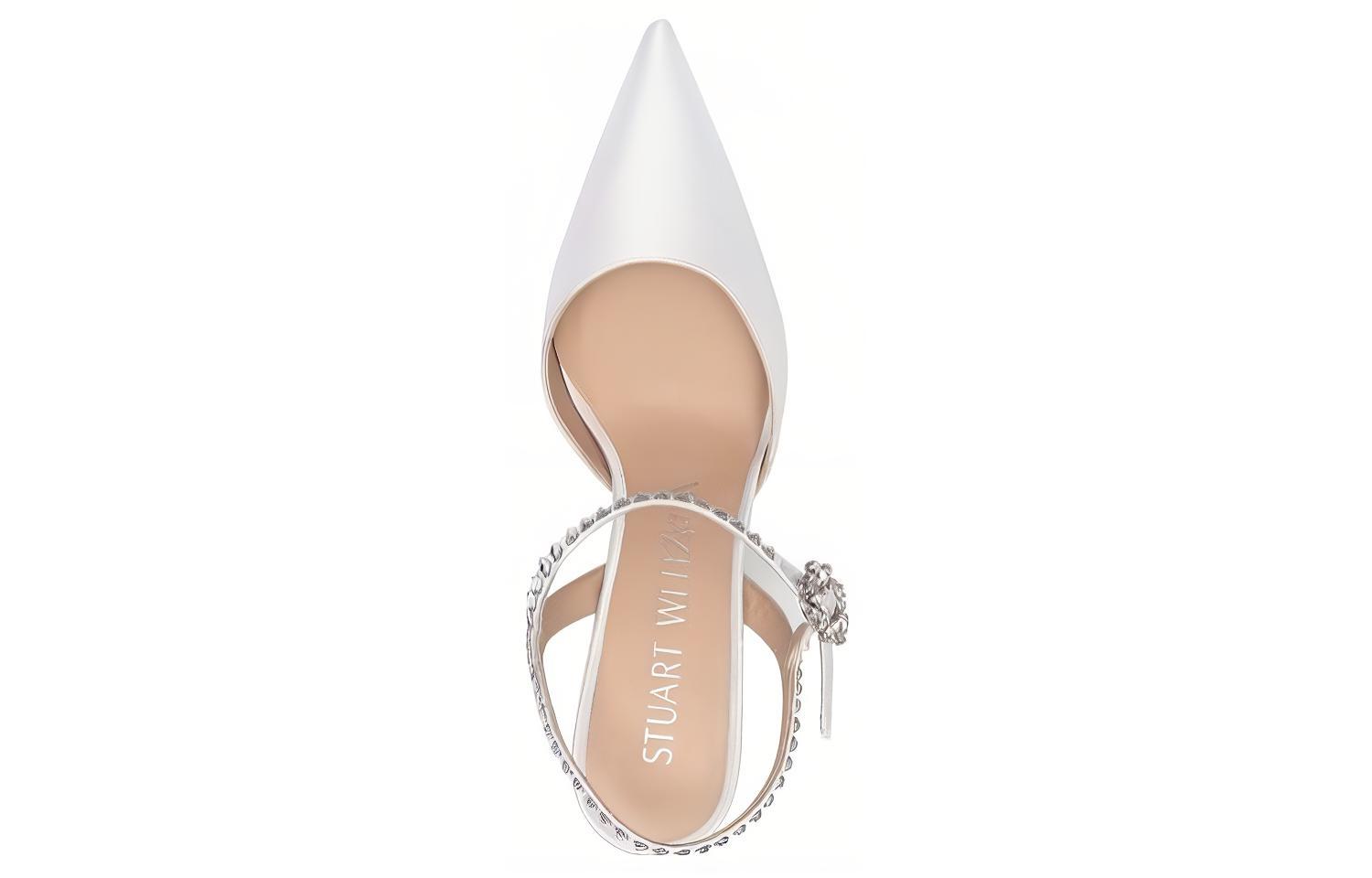 (W) Stuart Weitzman Pointed Toe Stiletto 'White Fashion' 圖 4