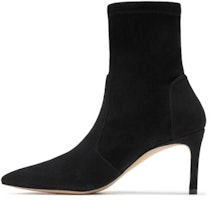 (Women) Stuart Weitzman Pointed Toe Stiletto Ankle Boot 'Black Sheepskin' SW3901012-BLK (Women) Stuart Weitzman Pointed Toe Stiletto Ankle Boot 'Black Sheepskin' SW3901012-BLK
