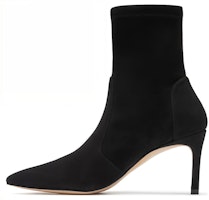(Women) Stuart Weitzman Pointed Toe Stiletto Ankle Boot 'Black Sheepskin' SW3901012-BLK (Women) Stuart Weitzman Pointed Toe Stiletto Ankle Boot 'Black Sheepskin' SW3901012-BLK