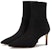 (W) Stuart Weitzman But Buku Runcing Stiletto 'Bulu Domba Hitam' SW3901012-BLK