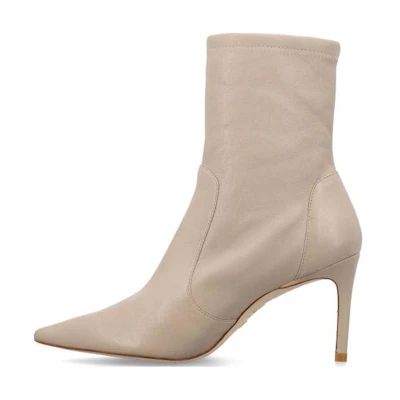 (W) Stuart Weitzman Pointed-Toe Stiletto High Heels 'Beige'
