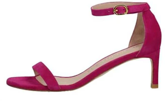 (Women) Stuart Weitzman Purple Leather Ankle Strap Heeled Sandals 6cm. NUNAKED STRAIGHT 60 SUE S2250 ORC Purple (Women) Stuart Weitzman Purple Leather Ankle Strap Heeled Sandals 6cm. NUNAKED STRAIGHT 60 SUE S2250 ORC Purple