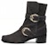 (W) Stuart Weitzman Reserve 'But Ankle Tumit Kelabu Chunky' SW9601023-GRY