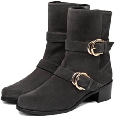 Stuart Weitzman SW英倫儲備 粗跟時尚短筒靴 女式 灰色 Lookbook Stuart Weitzman SW英倫儲備 粗跟時尚短筒靴 女式 灰色