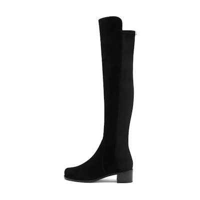 (W) Stuart Weitzman Reserve Boot 'Classic Black Suede Over-the-Knee'