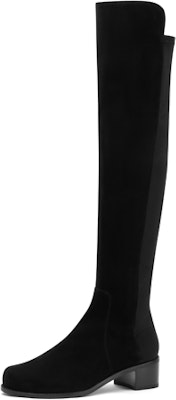 (W) Stuart Weitzman Reserve Boot 'Suede Hitam Klasik Di Atas Lutut' YL01418 Lookbook (W) Stuart Weitzman Reserve Boot 'Suede Hitam Klasik Di Atas Lutut' YL01418