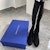 (W) Stuart Weitzman Reserve Boot 'Hitam Klasik Suede Melepasi Lutut' YL01418