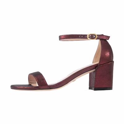 (W) Stuart Weitzman Simple Block Heel 'Red'