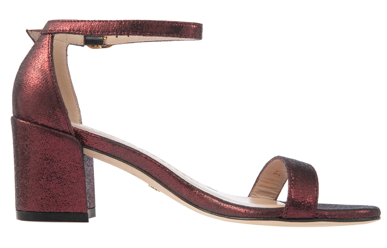 Order (W) Stuart Weitzman Simple Blok Tumit 'Merah' SIMPLELAMEVELVETCRANBERRY