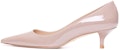 (W) Stuart Weitzman Simple Elegance 'Tumit Kucing Kulit Merah Jambu' SF442STUARTKITTENPUMPPATFWN