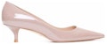 (W) Stuart Weitzman Simple Elegance 'Tumit Kucing Kulit Merah Jambu' SF442STUARTKITTENPUMPPATFWN