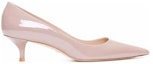 Order (W) Stuart Weitzman Simple Elegance 'Tumit Kucing Kulit Merah Jambu' SF442STUARTKITTENPUMPPATFWN
