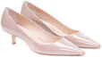 Lookbook (W) Stuart Weitzman Simple Elegance 'Heels Anak Kucing Kulit Merah Muda' SF442STUARTKITTENPUMPPATFWN