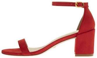 (Women) Stuart Weitzman Simple Sandal 'Red Fashion Trend' S2301CRL (Women) Stuart Weitzman Simple Sandal 'Red Fashion Trend' S2301CRL