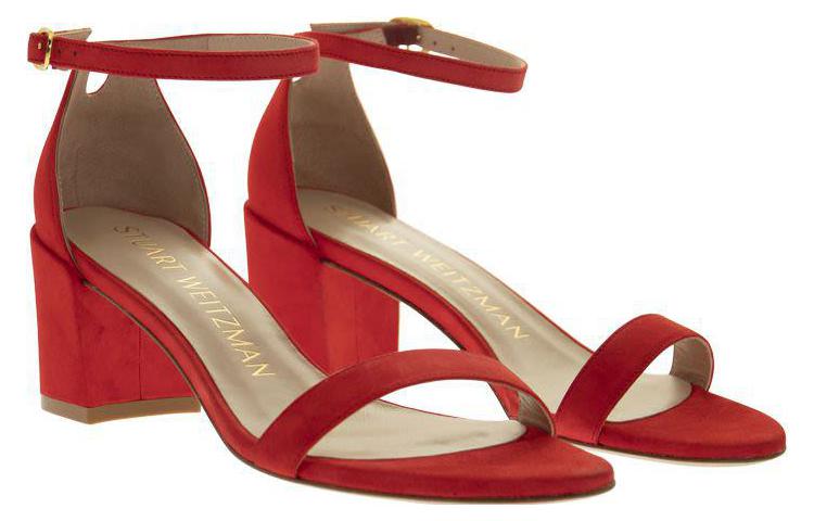 (W) Stuart Weitzman Simple Sandal 'Red Fashion Trend' 圖 3