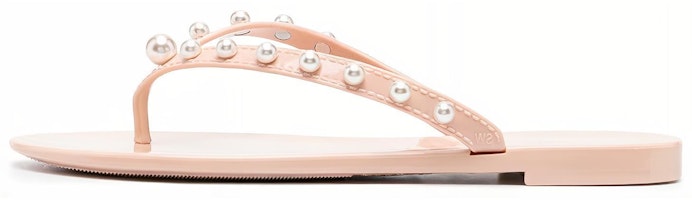 (Women) Stuart Weitzman Slide 'Fashion Pink Toe-Thong' GLDEJERRYFLIPFLOPSE239 (Women) Stuart Weitzman Slide 'Fashion Pink Toe-Thong' GLDEJERRYFLIPFLOPSE239