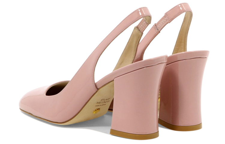 (W) Stuart Weitzman Slip-On 'Pink Leather High-Heels' 圖 4