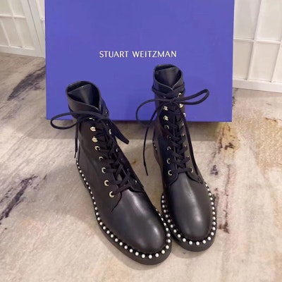 (Women) Stuart Weitzman Sondra 'Black Pearl' SONDRASMOBLK Cheap (Women) Stuart Weitzman Sondra 'Black Pearl' SONDRASMOBLK